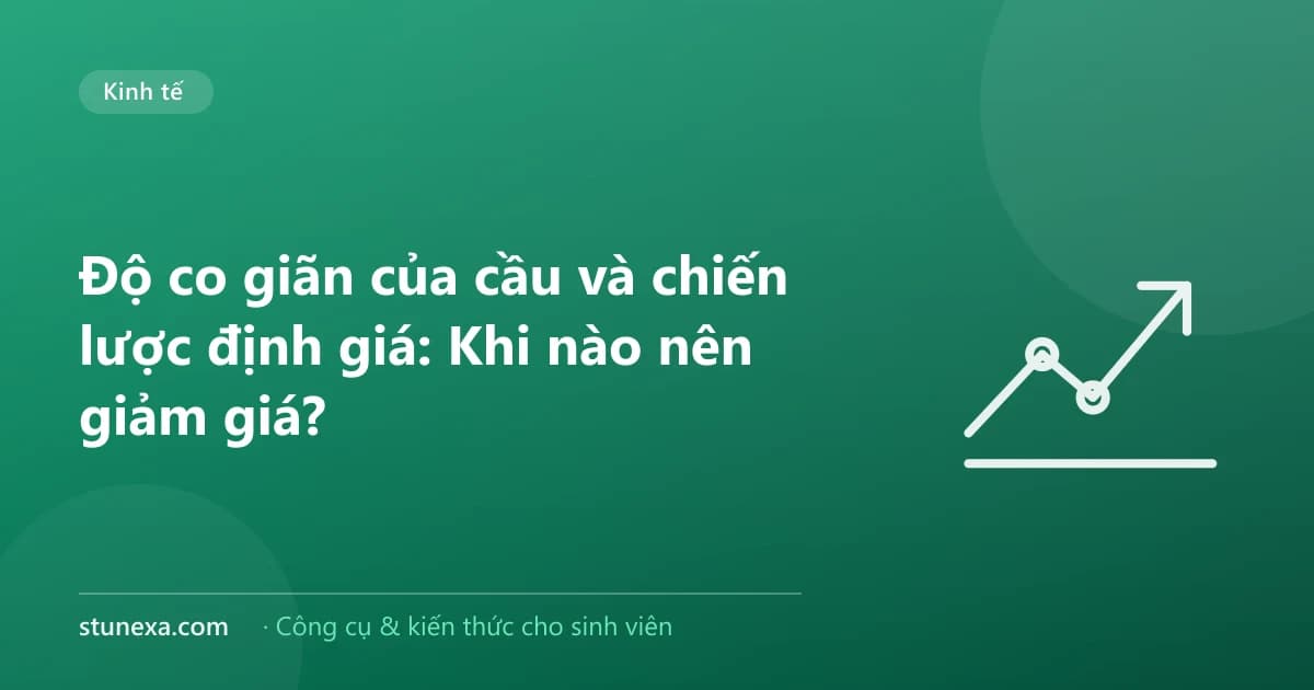 Độ co giãn của cầu và chiến lược định giá: Khi nào nên giảm giá?