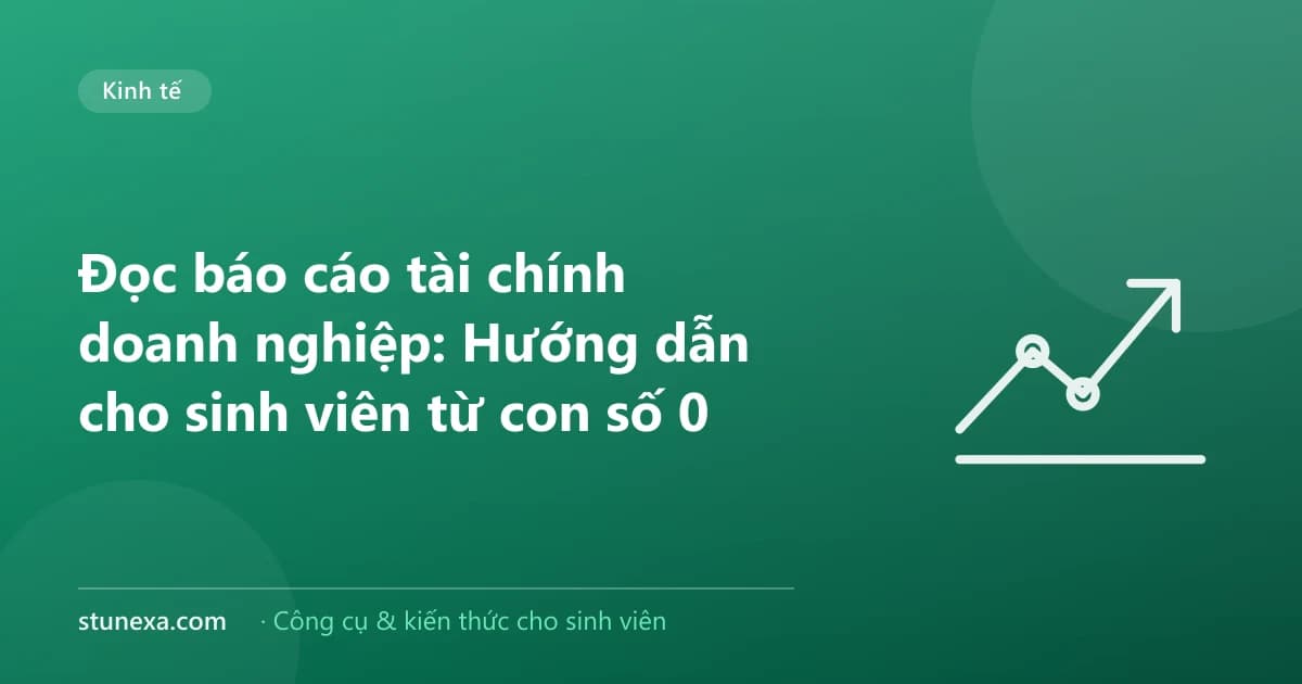 Đọc báo cáo tài chính doanh nghiệp: Hướng dẫn cho sinh viên từ con số 0