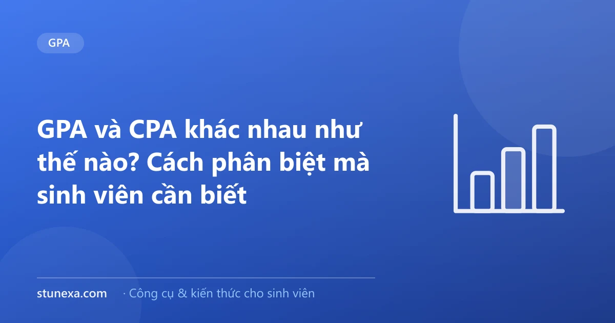GPA và CPA khác nhau như thế nào? Cách phân biệt mà sinh viên cần biết