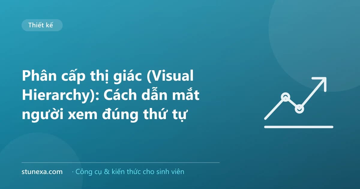 Phân cấp thị giác (Visual Hierarchy): Cách dẫn mắt người xem đúng thứ tự