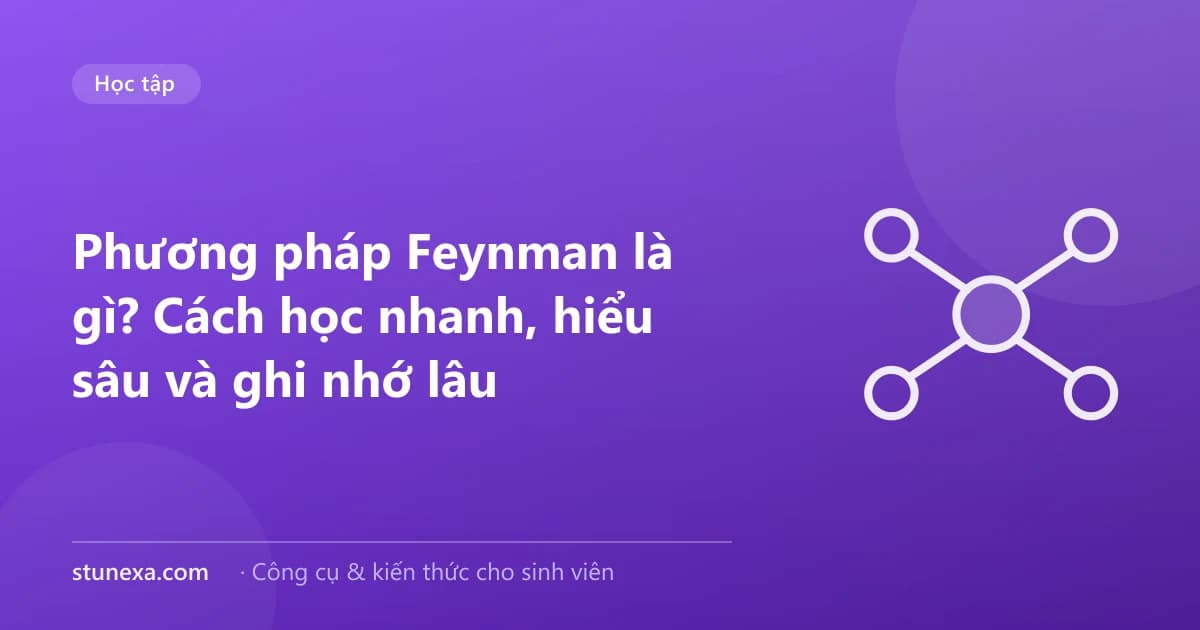 Phương pháp Feynman là gì? Cách học nhanh, hiểu sâu và ghi nhớ lâu