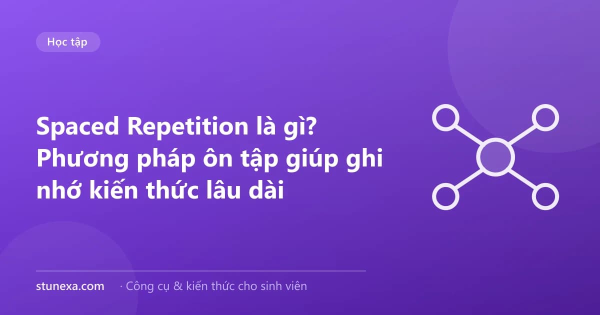 Spaced Repetition là gì? Phương pháp ôn tập giúp ghi nhớ kiến thức lâu dài