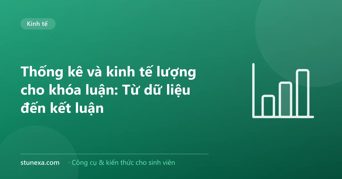 Thống kê và kinh tế lượng cho khóa luận: Từ dữ liệu đến kết luận