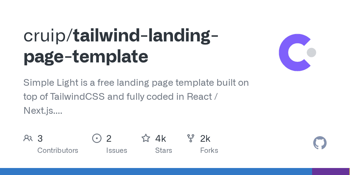 Simple Light — Landing Page Template