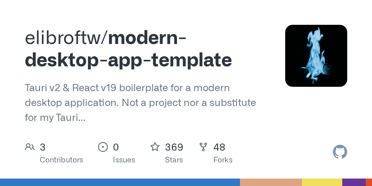 Modern Desktop App Template — Tauri + React