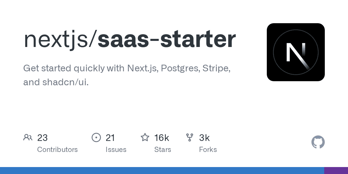 Next.js SaaS Starter