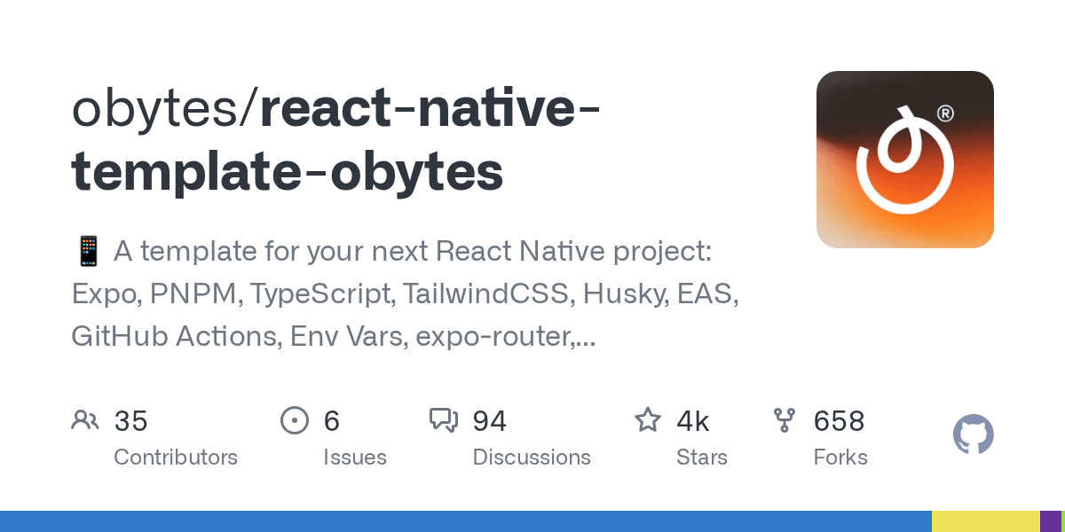 React Native (Expo) Starter — Obytes